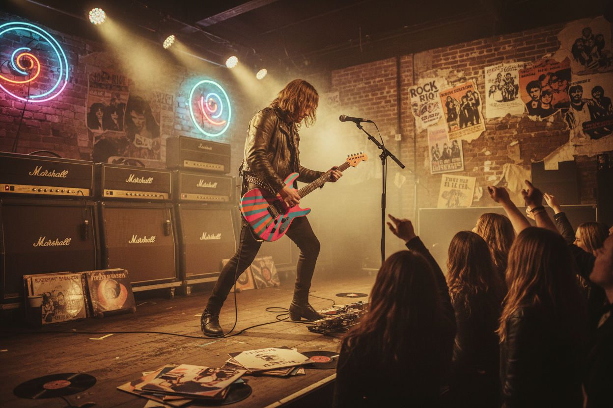 CREA UNA IMMAGINE ROCK ANNI 70-80