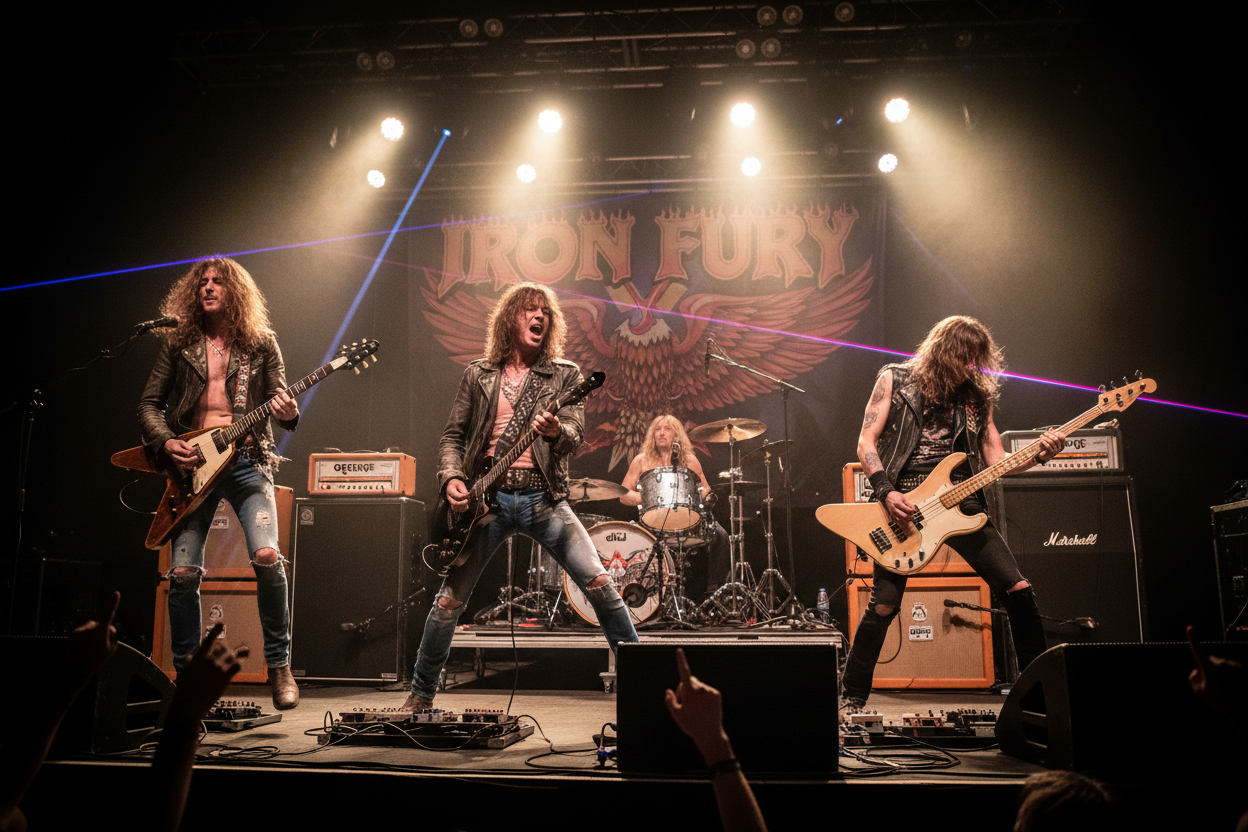 CREAMI UNA IMMAGINE DI UNA BAND ROCK ANNI 70-80